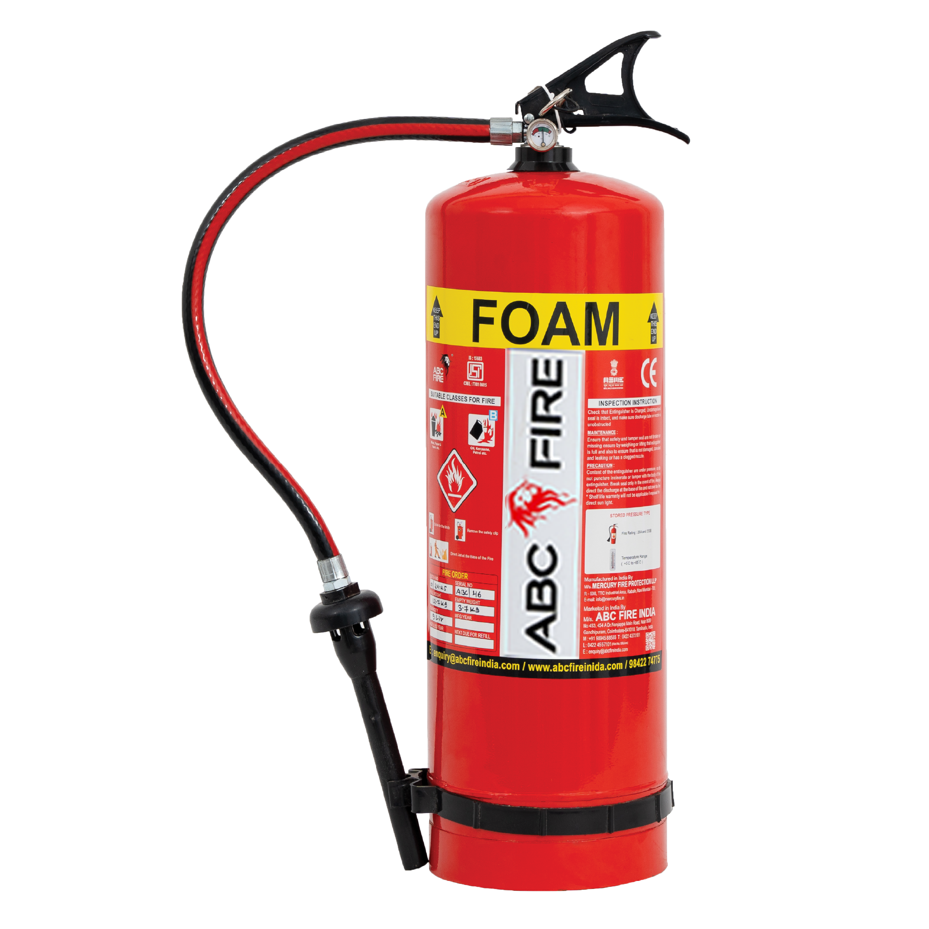 Portable fire extinguishers