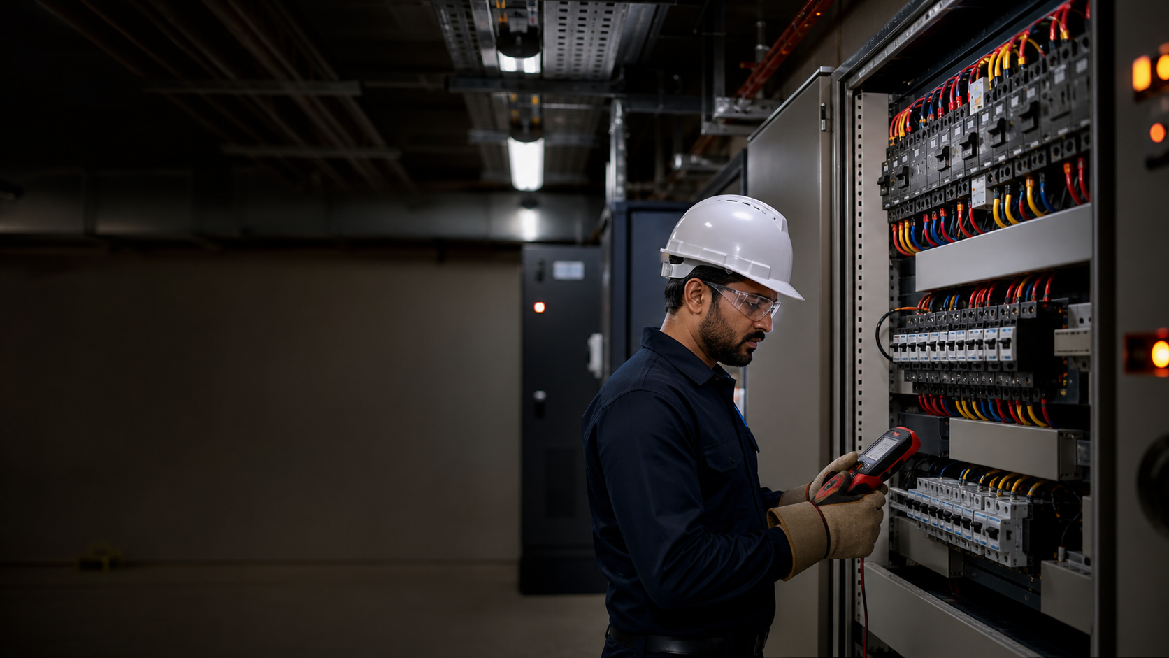 Electrical and electronics professionals at work